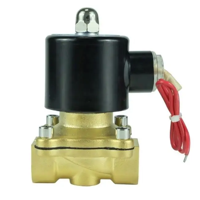Нормально закрытый латунный электромагнитный клапан DN15 G1/2 2 Вт 220 В переменного тока 12 постоянного 24 пневматический прямого действия