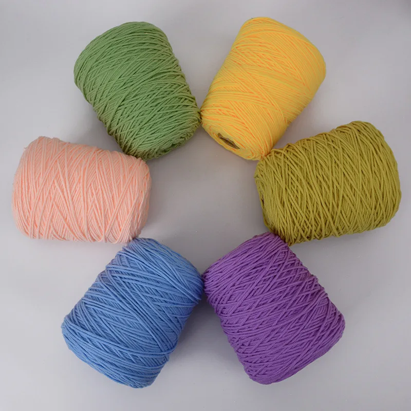 Лидер продаж 8-слойная акриловая хлопчатобумажная пряжа 200 г/400 г/600 г/800 г/1 кг для ковриков и ковровых