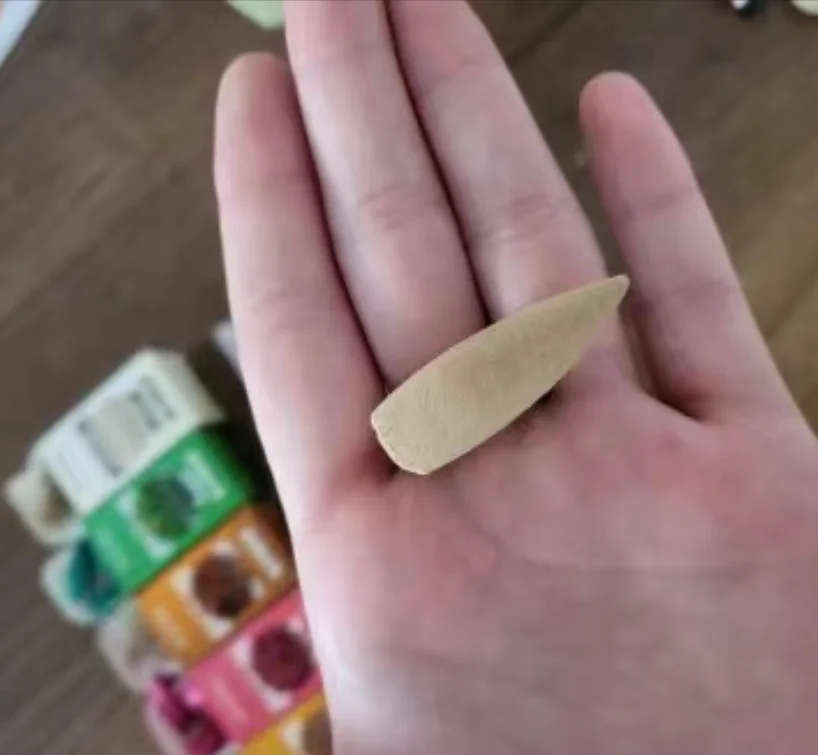 Large Size Wholesale Natural Back Flow Waterfall Scented Unscented Backflow Incense Cones Charcoal Incense Cone