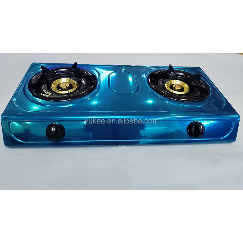 Philippines Market  Low Cost Factory supply stainless steel table top honeycomb 2 burner gas stove
