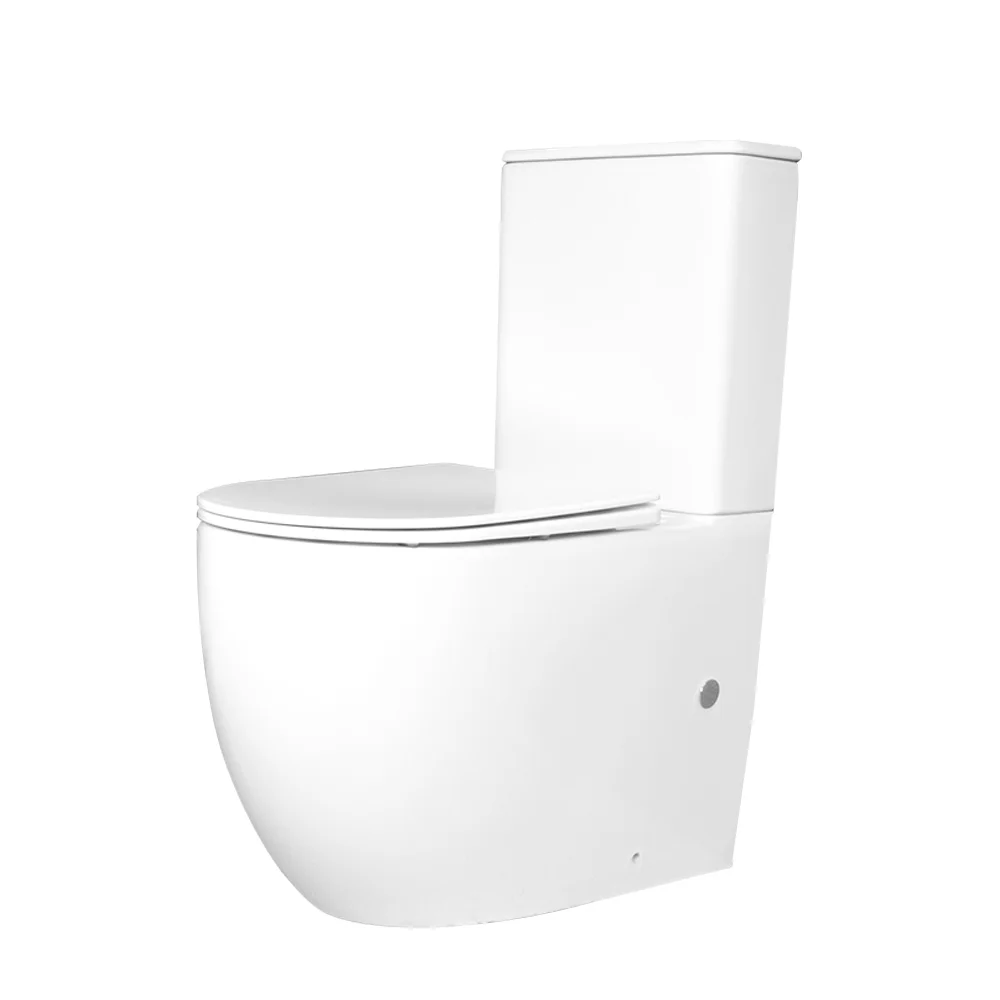 Mono-flush Rimless Design Ceramic Sanitaryware whirlpool Toilet WC Bathroom Watermark Wall Mounted Toilet two piece toilet