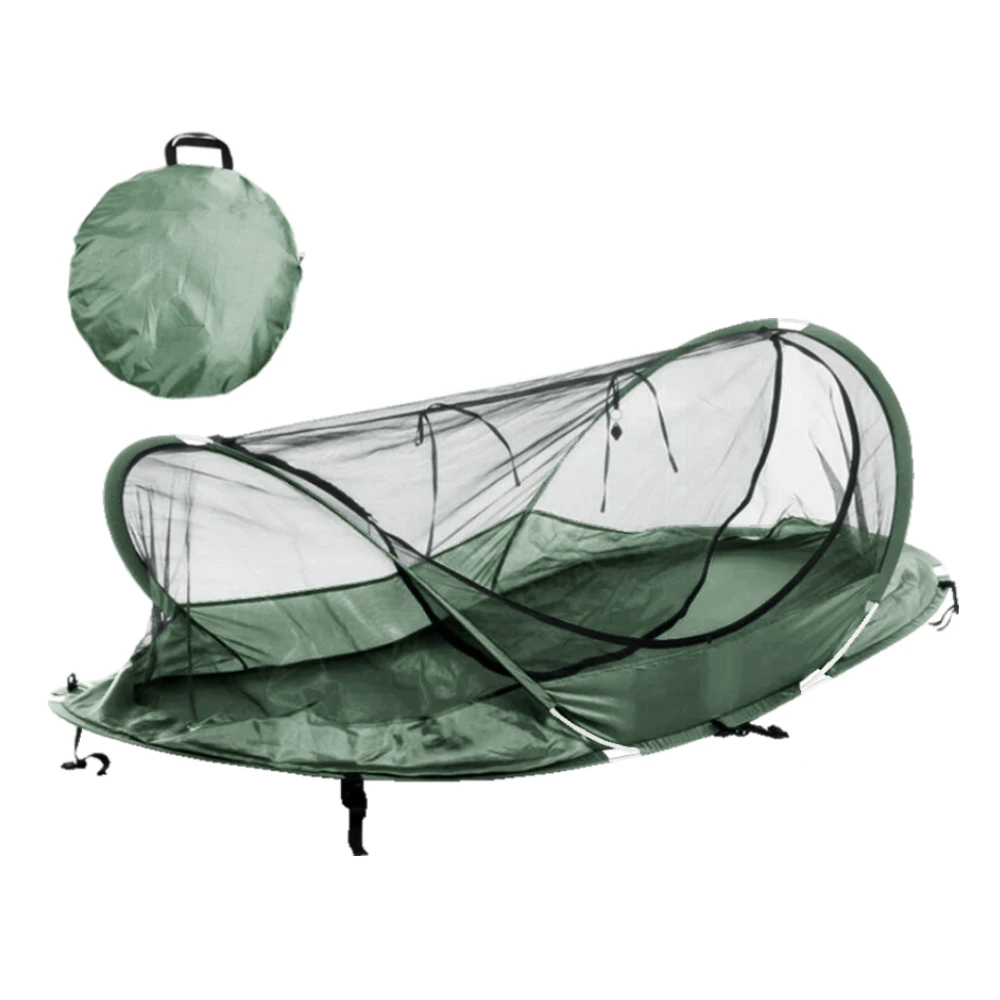 Customized Instant Pop up Single camping Outdoor Easy Folding Camping Tent mosquito net