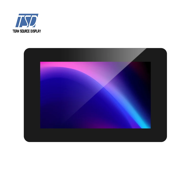 5' 5 inch lcd with UART interface HMI solution display for Single-Chip Microcomputer with capacitive touch