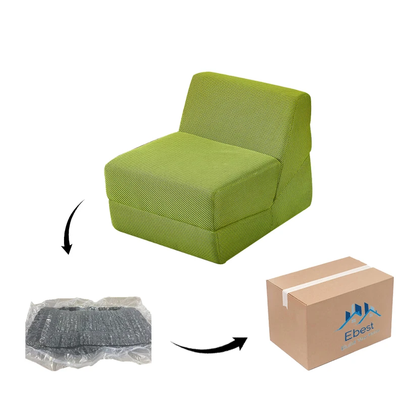 Compressible Sofa Single Chair Small Apartment Hotel Fabric Sofa Chair Homestay Leisure Chair