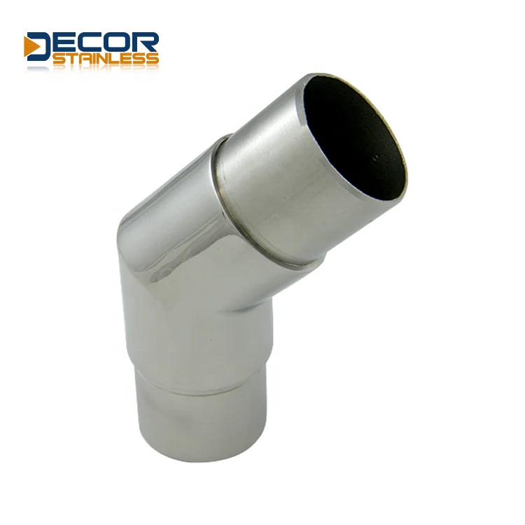 New handrail post system pipe fittings 135 degree rail balcony balustrades for Handrail Railing