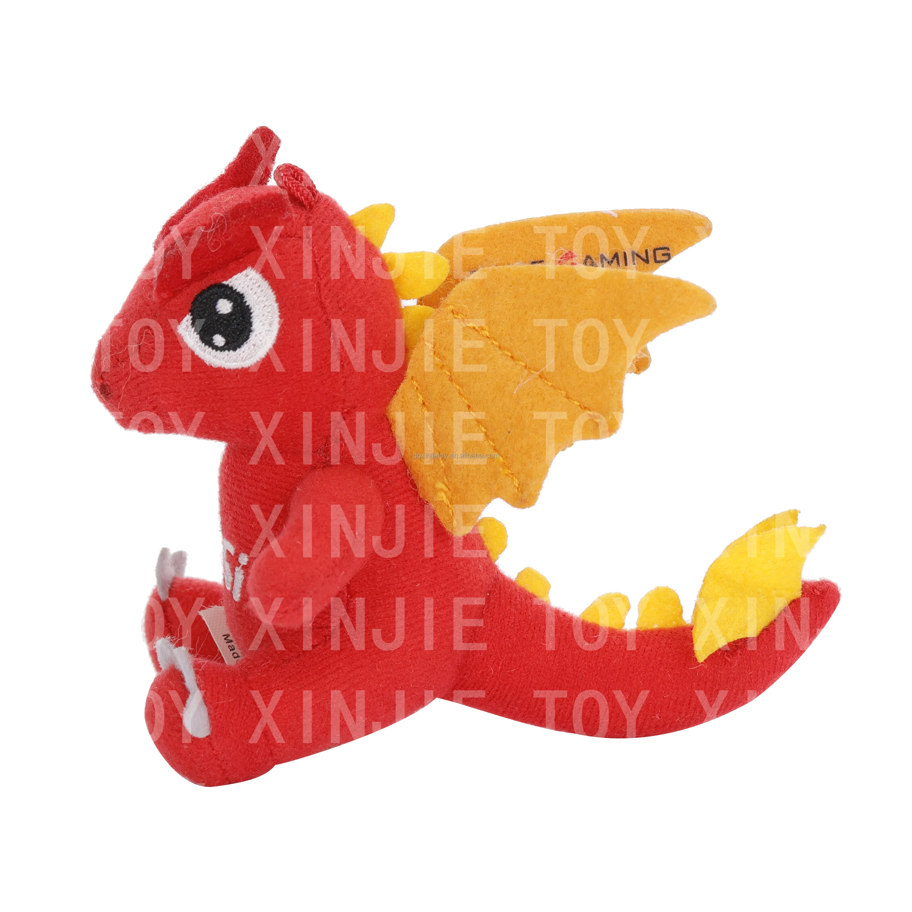 Popular design Red dinosaur stuffed animal toy Sitting height 20 cm dinosaur plush toy Custom Dinosaur soft toy with wings