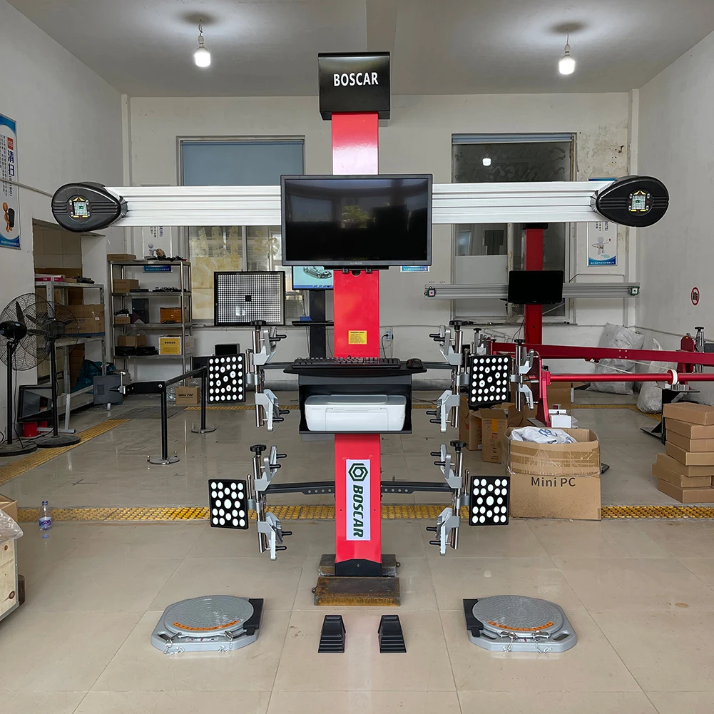 Cheap factory four wheel alignment device with HP Printer High precision Sony camera positioning calibration Tire aligner