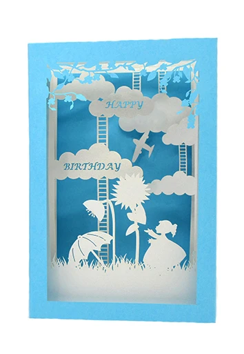 All occasion printing greeting card 3d pop up birthday cards
