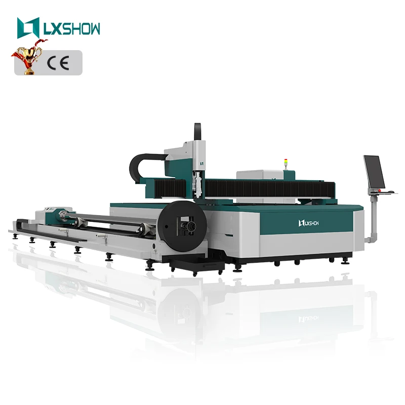 3000 x 1500mm 3015 1530 metal cnc laser pipe cutting machine price 2kw 3000w sheet and tube fiber laser cutting machine for sale