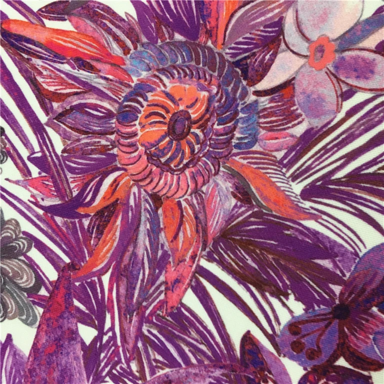 
Factory custom more beautiful top one digital print swimwear fabric 