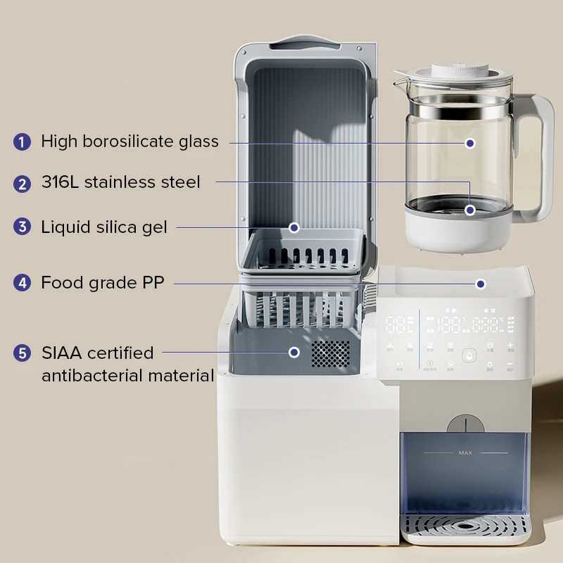 Bottle Sterilizer and Baby Water Kettle 2 in 1Set Safe and Convenient for Baby Care