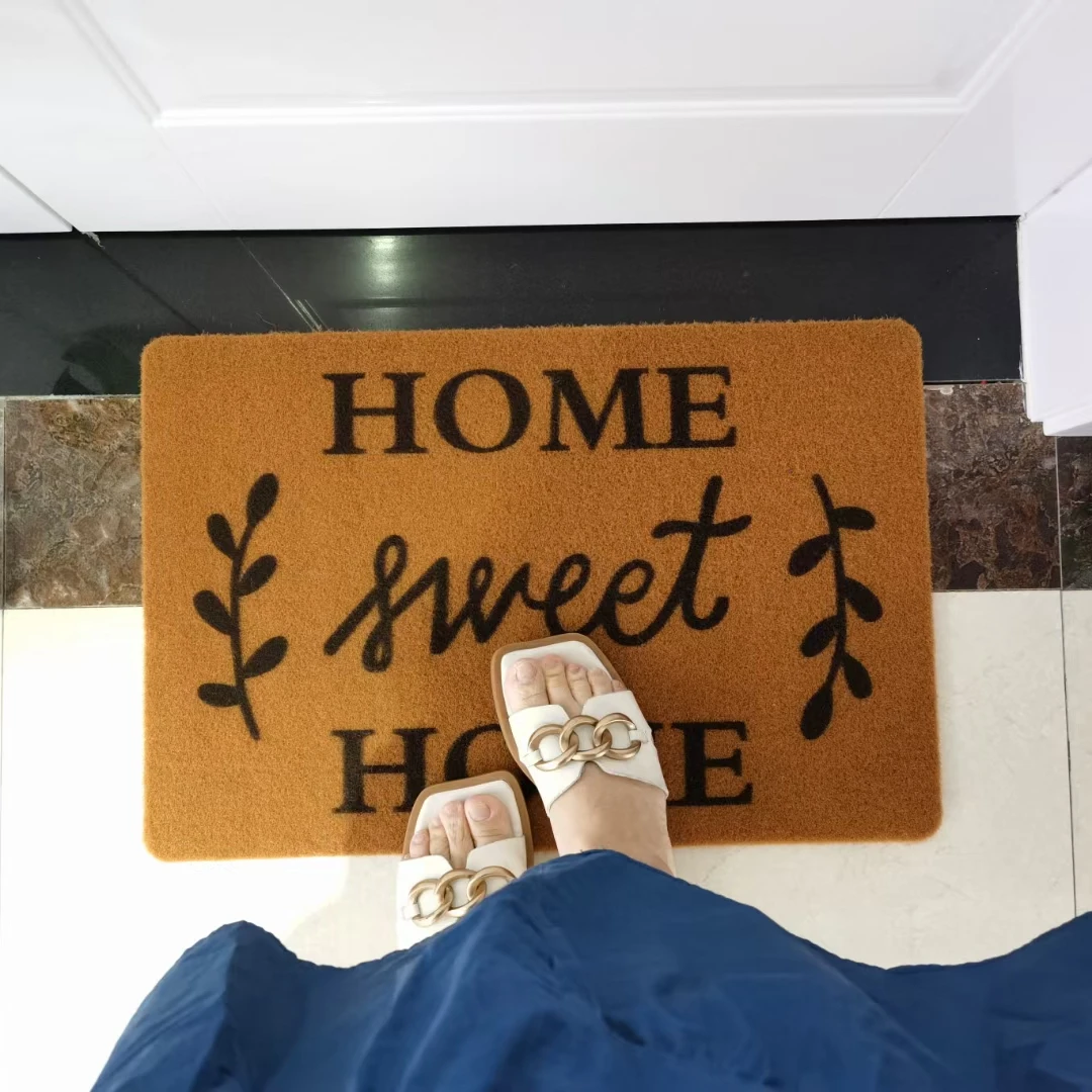Imitations Coconut Entrance Outdoor Indoor Antislip Plain Coir Welcome Door mat