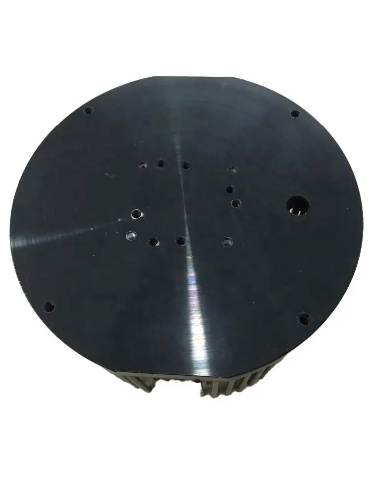 Custom Low-Cost Black Anodized Aluminium Led Pin Fin Heat Sink Compound Cold Forging Aluminium Radiator CNC machining Heat Sink
