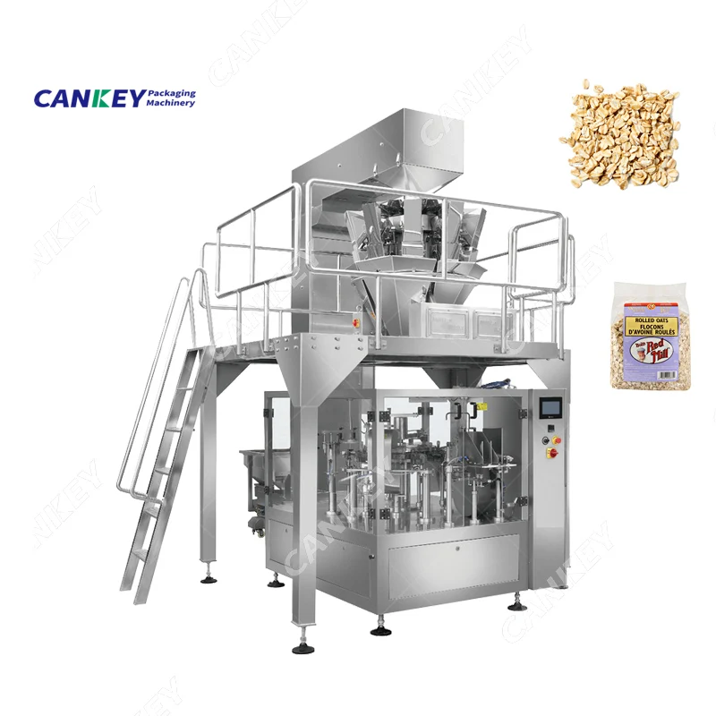 Multi Functional Seeds Granule Pouch Premade Bag Packaging Grain Oats Sachet Packing Machine
