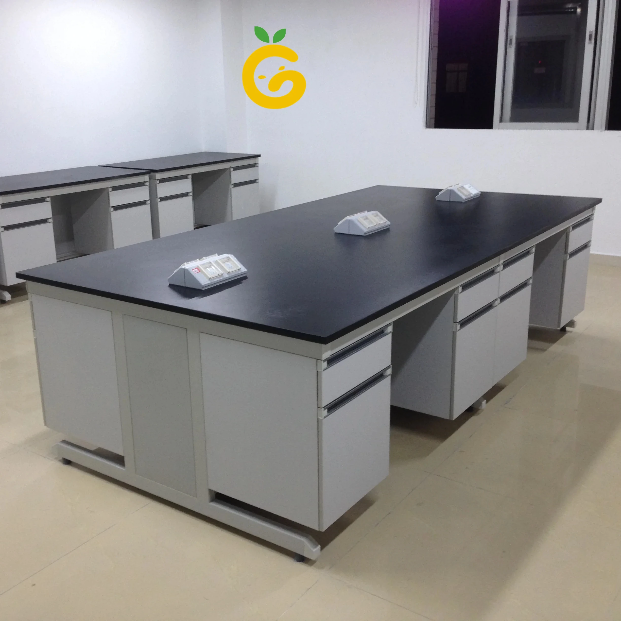 C-frame all steel lab table lab furniture for school
