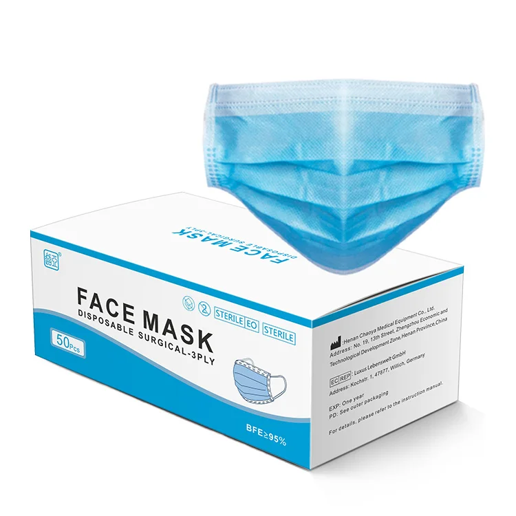 Больница Mascarilla медицинская лицевая сергическая маска Ушная петля хирургическая маска поставщик производитель одноразовая Защитная Ce взрослый CE ISO