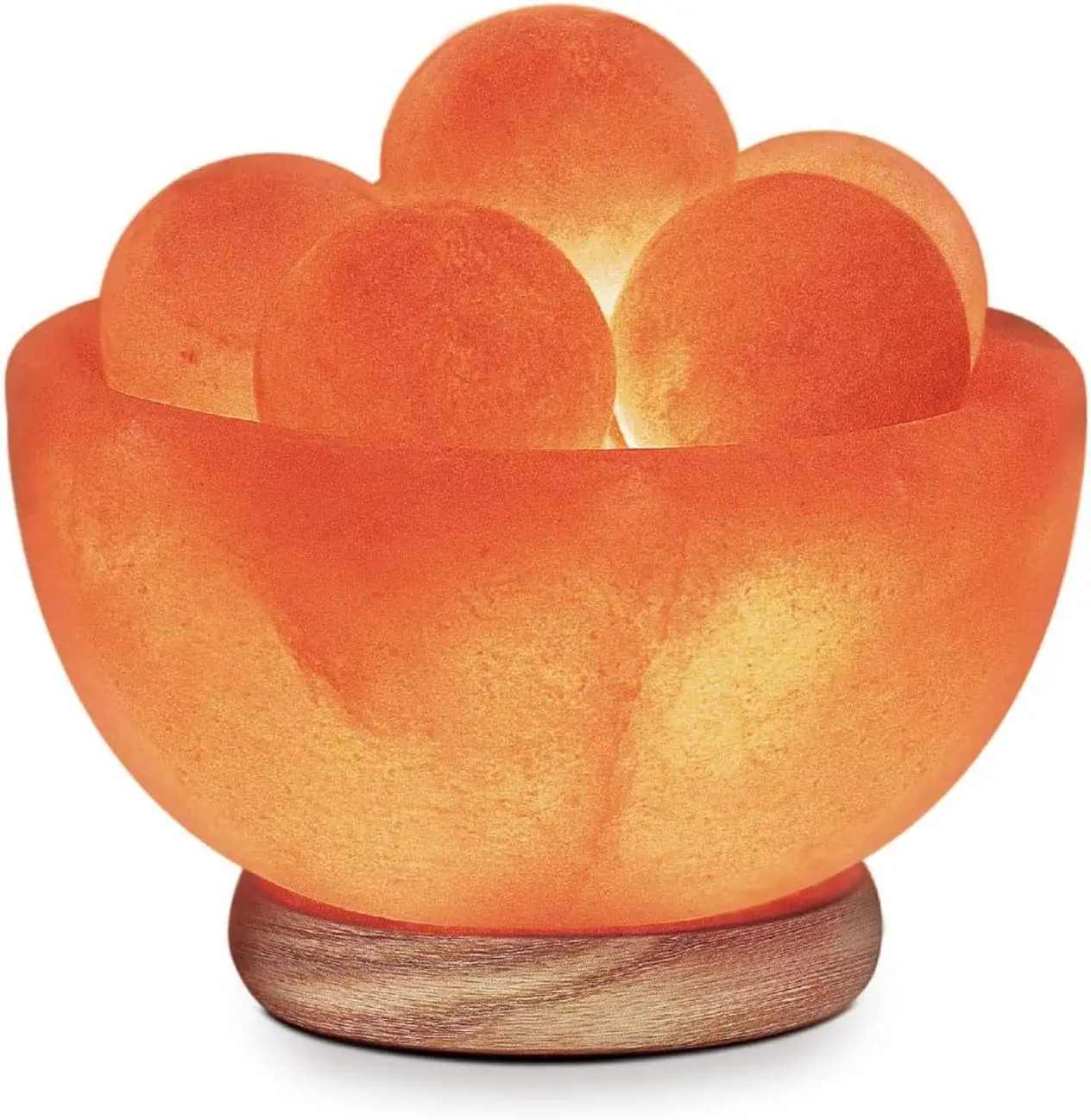 Himalayan Salt Lamp Bowl Natural Rock Salt Lamps with Stones, Unique Home Decor Zen Gifts Spa & Meditation Accessories