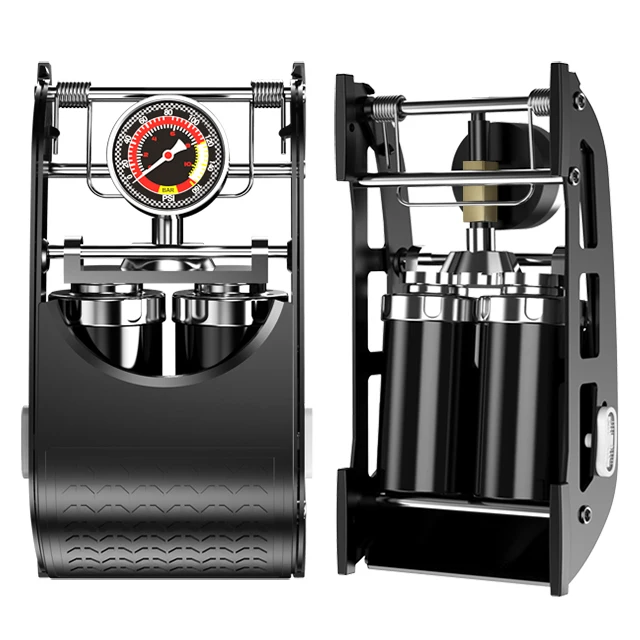 Складной велосипедный воздушный насос Xunting 180psi, двухцилиндровый портативный насос с манометром