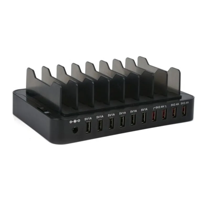 Universal 10 Ports USB Wall Travel Power Adapter Charging Station