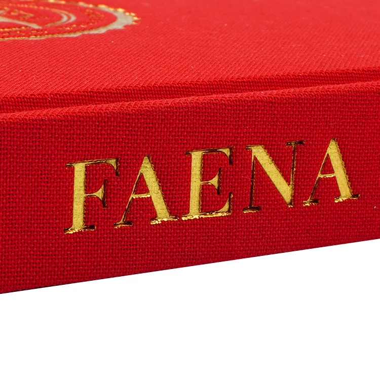 2023 New Products Custom Printing A5 Hardcover Linen Fabric Cover Blank Notebook Journals