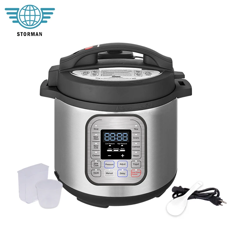 Factory Price Kitchen Appliance 1000W 6L LED Display Screen Multicooker Electric Pressure Cooker