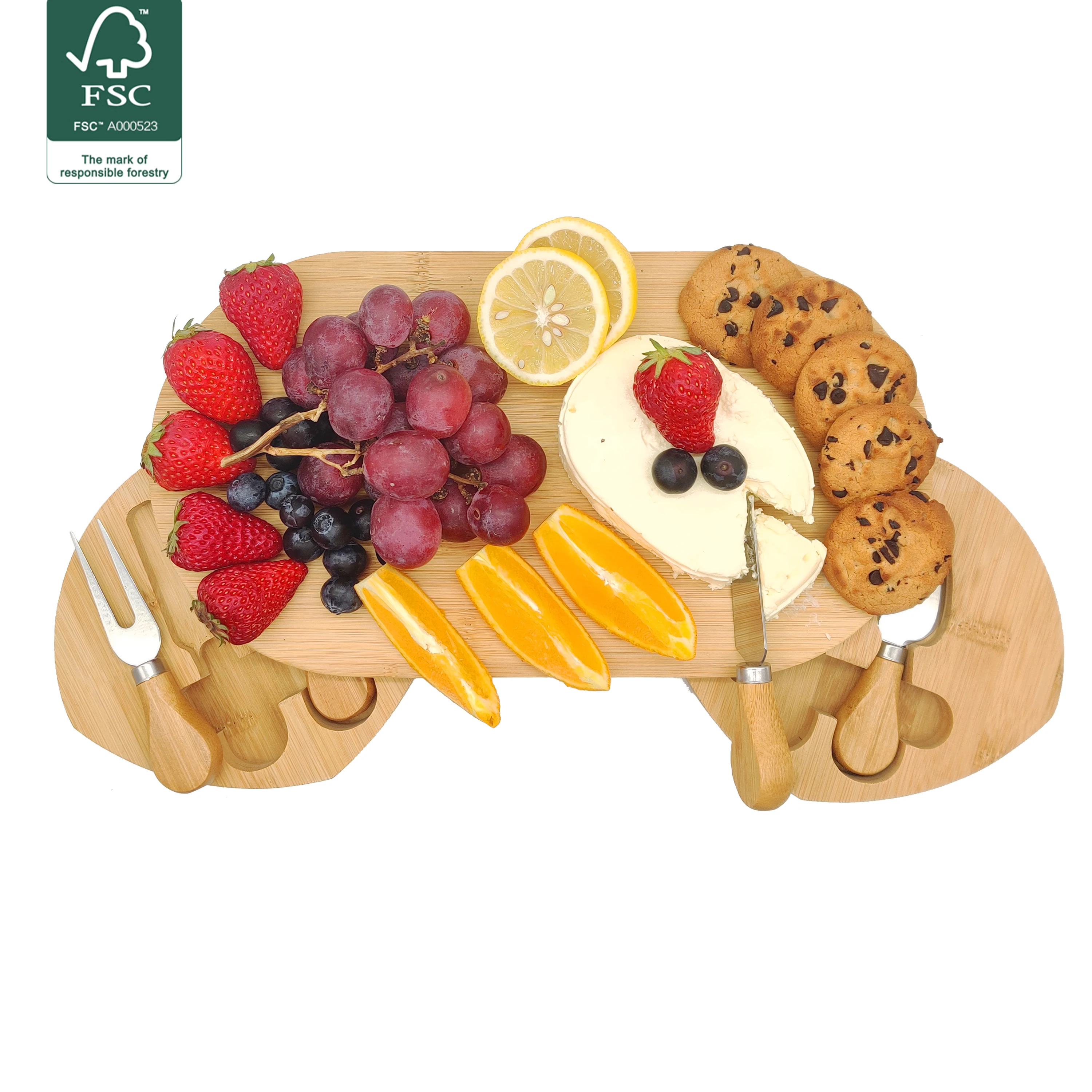 Hot Product Bamboo Cutting Board  Cheese Board Customizable Logos Bamboo Cheese Board