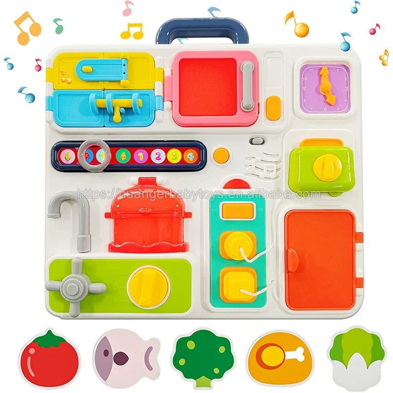 Музыкальный светильник Huanger для игр на кухне аксессуары 2024 игрушки Монтессори развивающая доска малышей