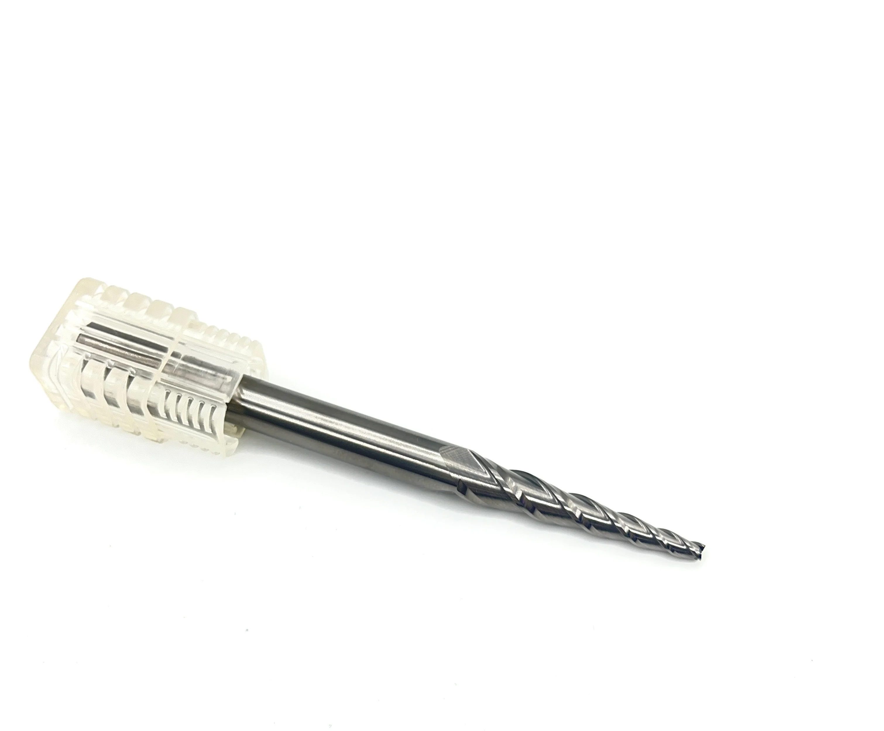 Hot Sale Tungsten Solid Carbide Milling Cutter Taper Endmill 2 Flute Tapered Ball Nose End Mill For Cutting Wood