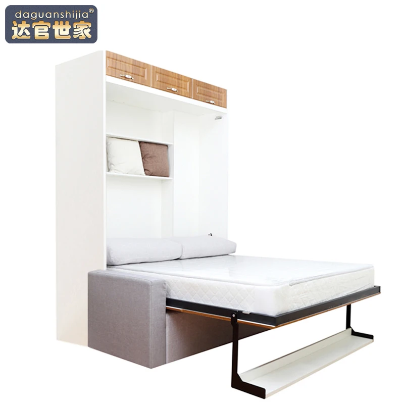 New product modern transformable bedroom space saving furniture folding vertical wall beds Murphy bed
