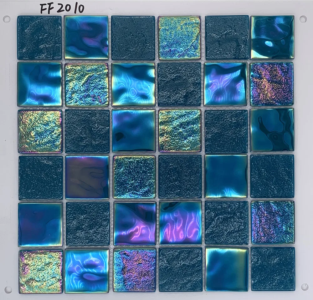 48X48MM swimming pool blue color mosaic tiles