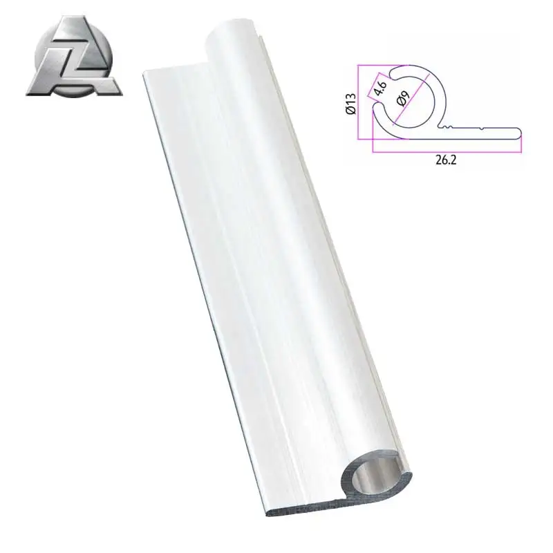 Ready made metal aluminium alloy keder rails extrusions profile for caravans