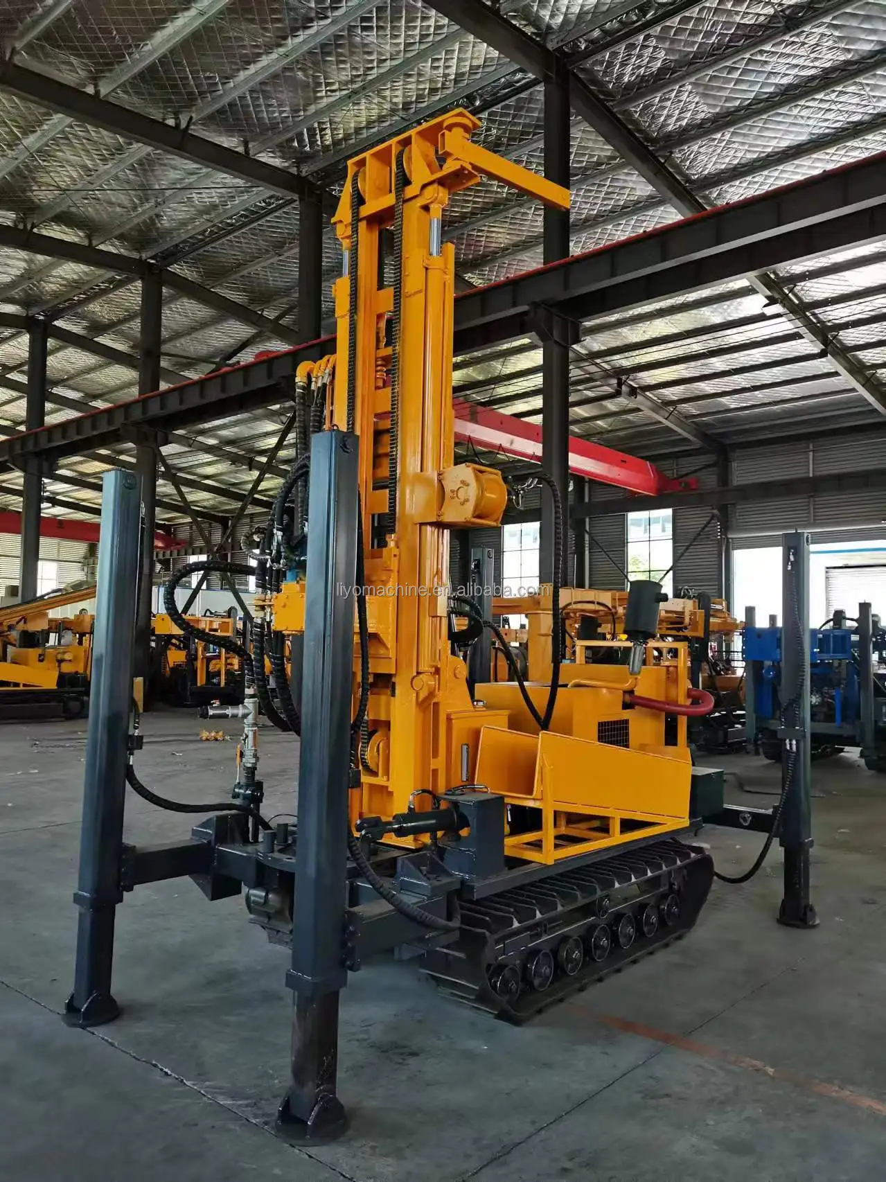 High Efficiency Double Pump Hydraulic Rotary Head Water Well Borehole Drilling Equipment Borehole Core Drilling Machine Price