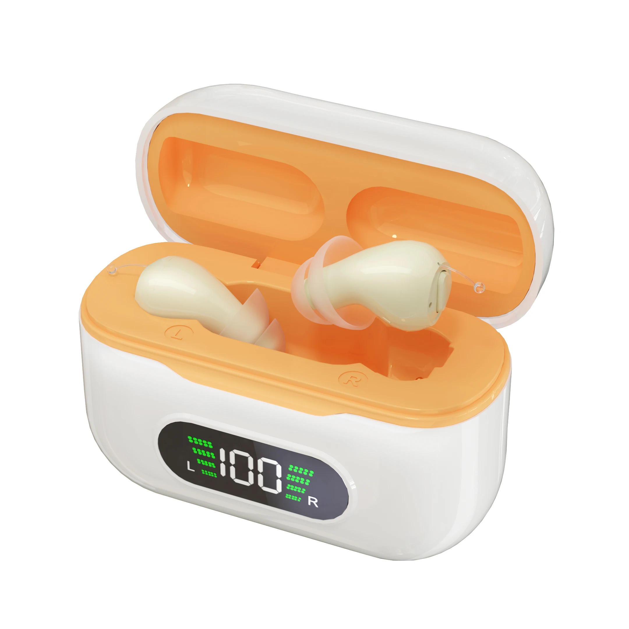 High-end CIC hearing aids with UV sterilized compartments to protect in-ear health rechargeable hearing aid price list wholesale