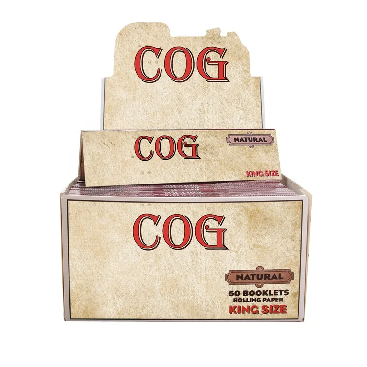 50 booklets per box pure hemp rolling paper 100% natural gum slow burn