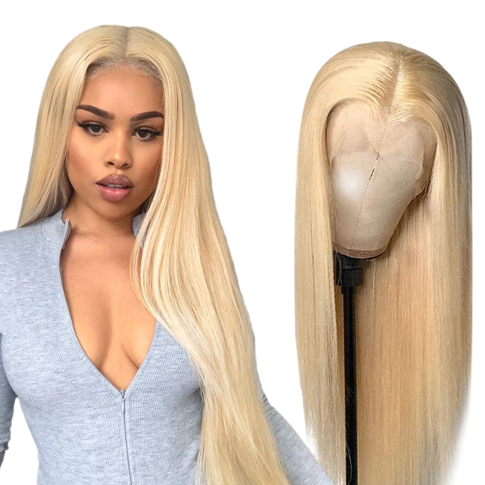 Parksonhair 613  Full Lace Wig Human Hair Short Bob Transparent HD Lace Wig Brazilian Virgin Highlight  Lace Front Wig
