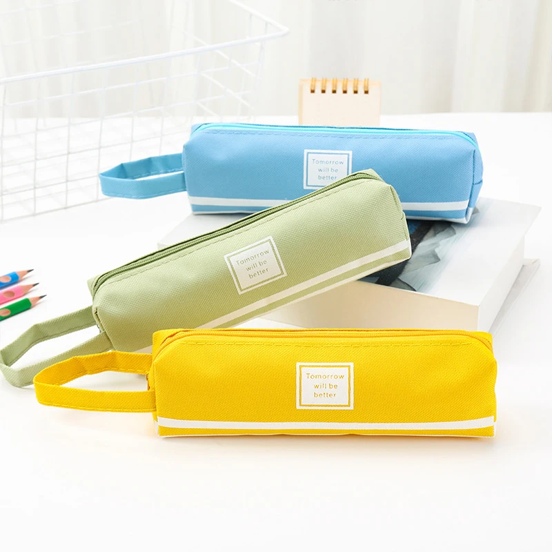 Wholesale pencil case bags and customized logo cute cartoon girl beautiful pencil case school pencil case