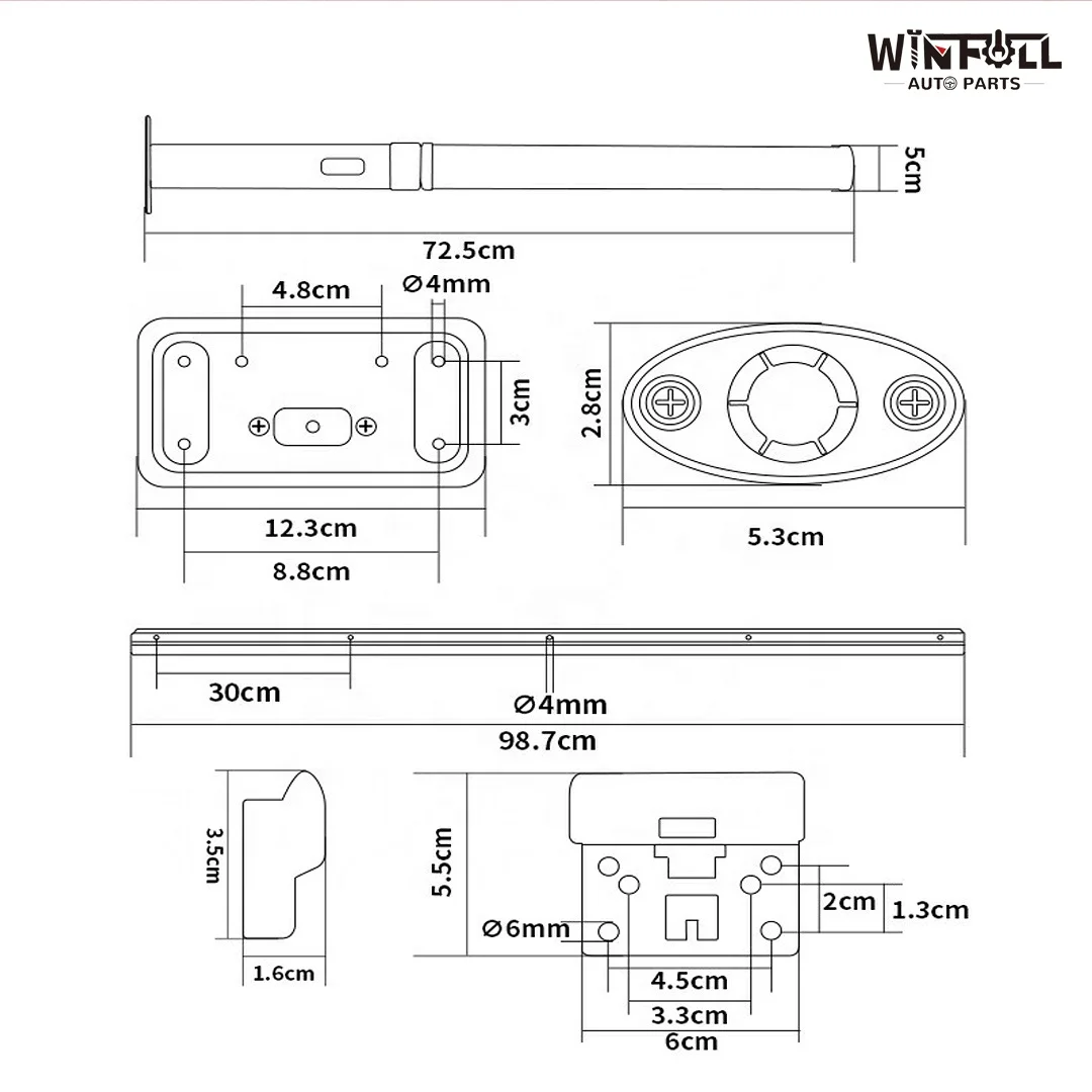 RV Modification Accessories Folding Table Legs Dining Hidden Bracket Removable Activity with Aluminum
