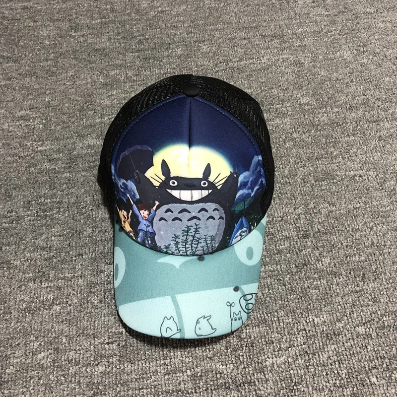 Anime peripheral hat Uzumaki Naruto Luffy Hatsune Totoro Jesus survival summer adjustable peaked baseball mesh cap