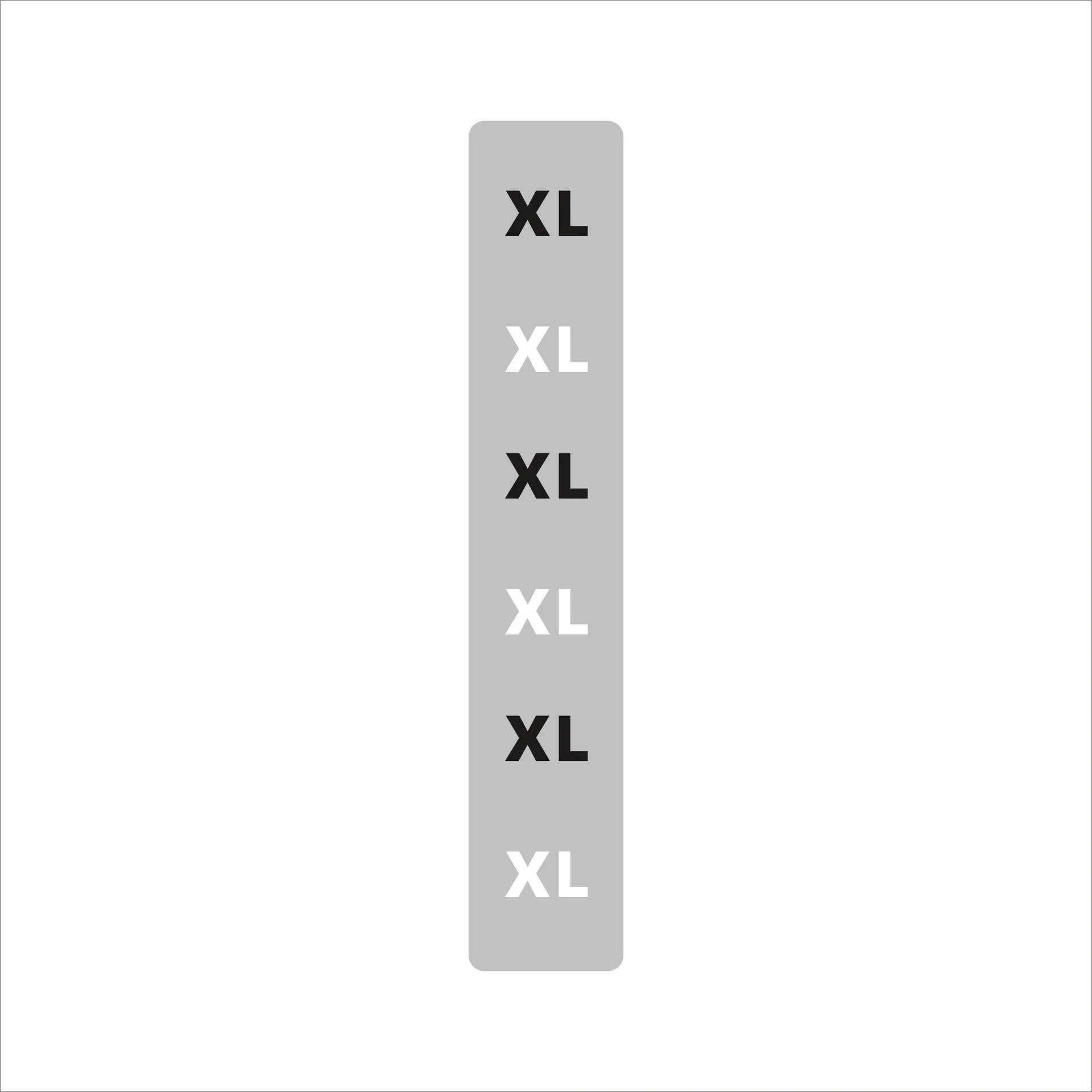 Woven Made Clothing Size Labels Custom Biodegradable Clear Cotton S M L Xl XXL XXXL Shenzhen Custom Stickers Transparent Matte
