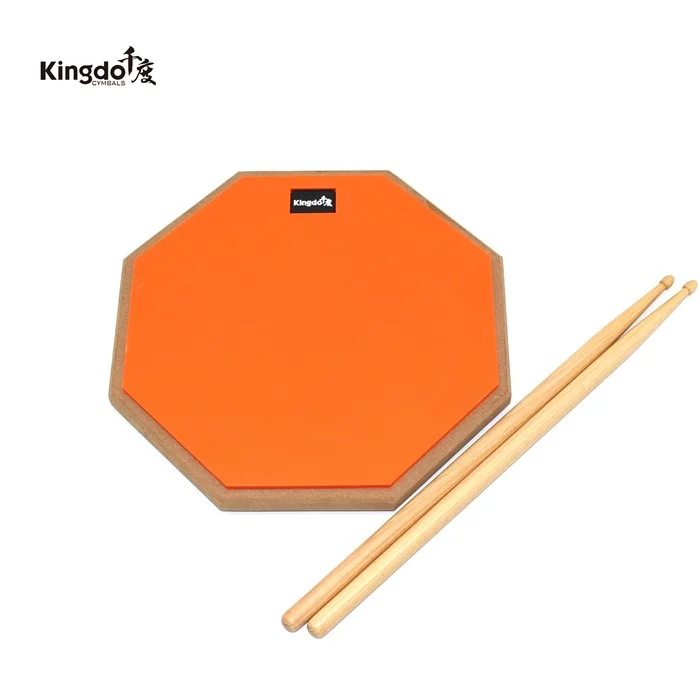 KINGDO low sound good quality 12 inch dumb drum pad musical instrument for parctice