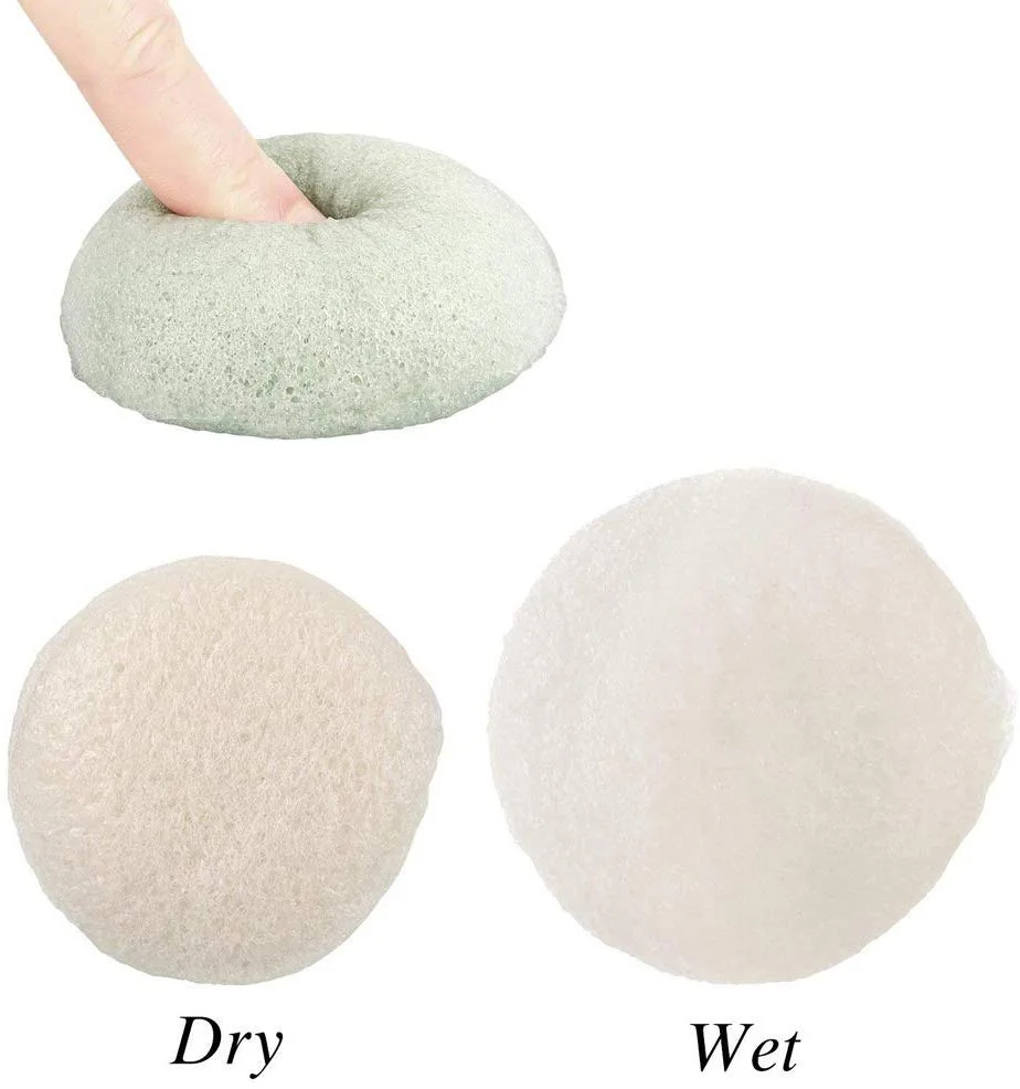 Natural Konjac Baby Sponge for Bathing Cute Shapes Natural Kids Bath Sponges for Infants Toddler Bath Time