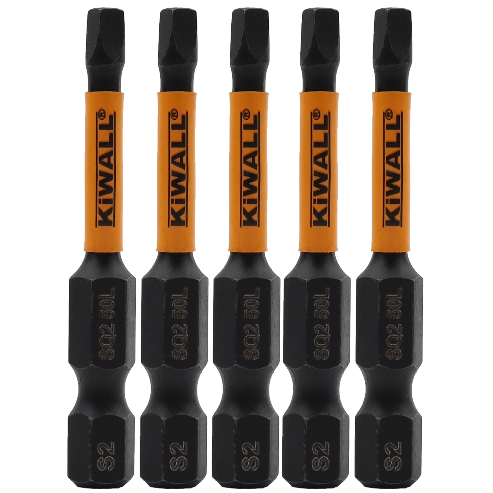 Impact driver bit #2 50mm square head, torque screwdriver Impact Driver Bit square 2 Inch Long Drill Tips for Cordless Drill