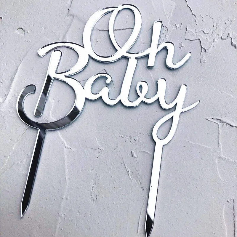  Классический акриловый Топпер для торта oh baby custom
