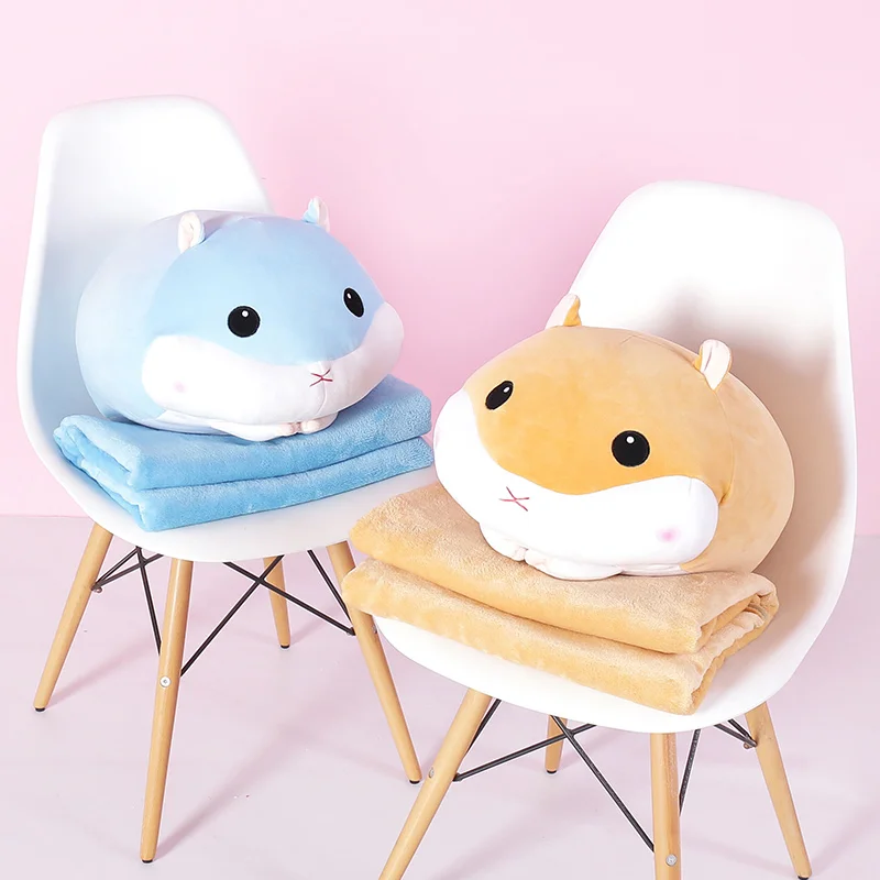 OEM Animal Stretch hamster pillow blanket Portable Blanket Baby Blanket Travel Pillow