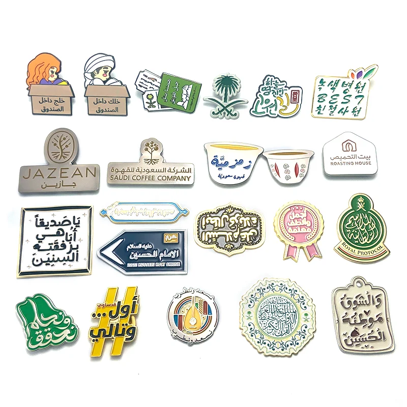 High Quality Souvenir Custom Logo Metal Hard Enamel Badge Fashion Jersey Decorative Lapel Pins for Clothes