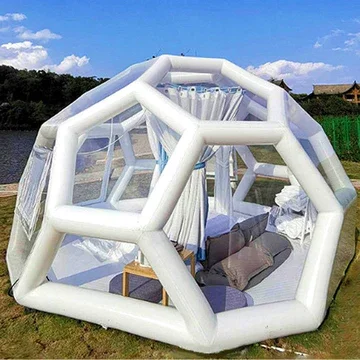Hot sale  inflatable geodesic dome transparent bubble tent clear 3/4/5 m dome tent for event