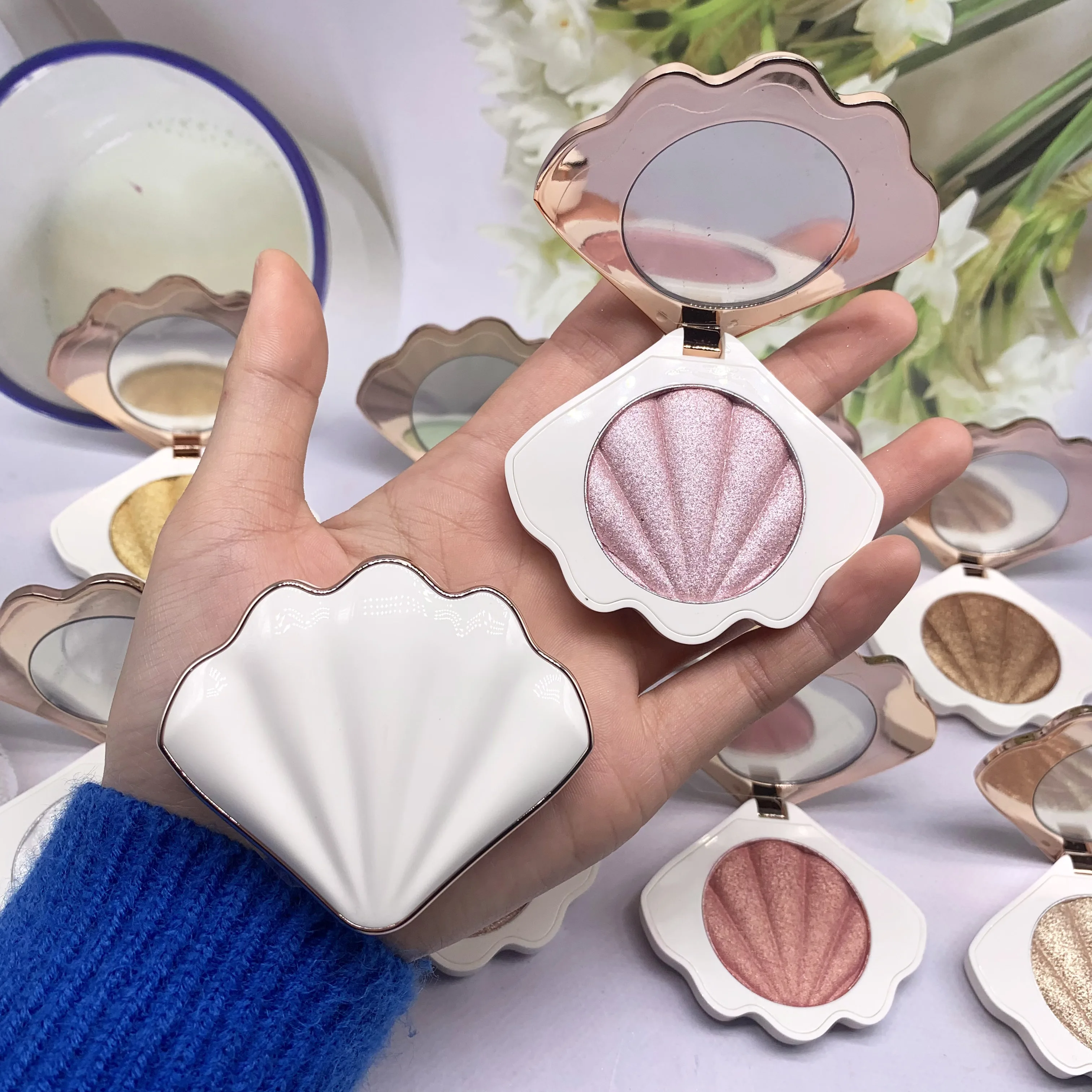 Blush 5 colors buy 1 get 1 free Makeup Palette Beauty Powder Blush private Label Waterproof blush customer logo