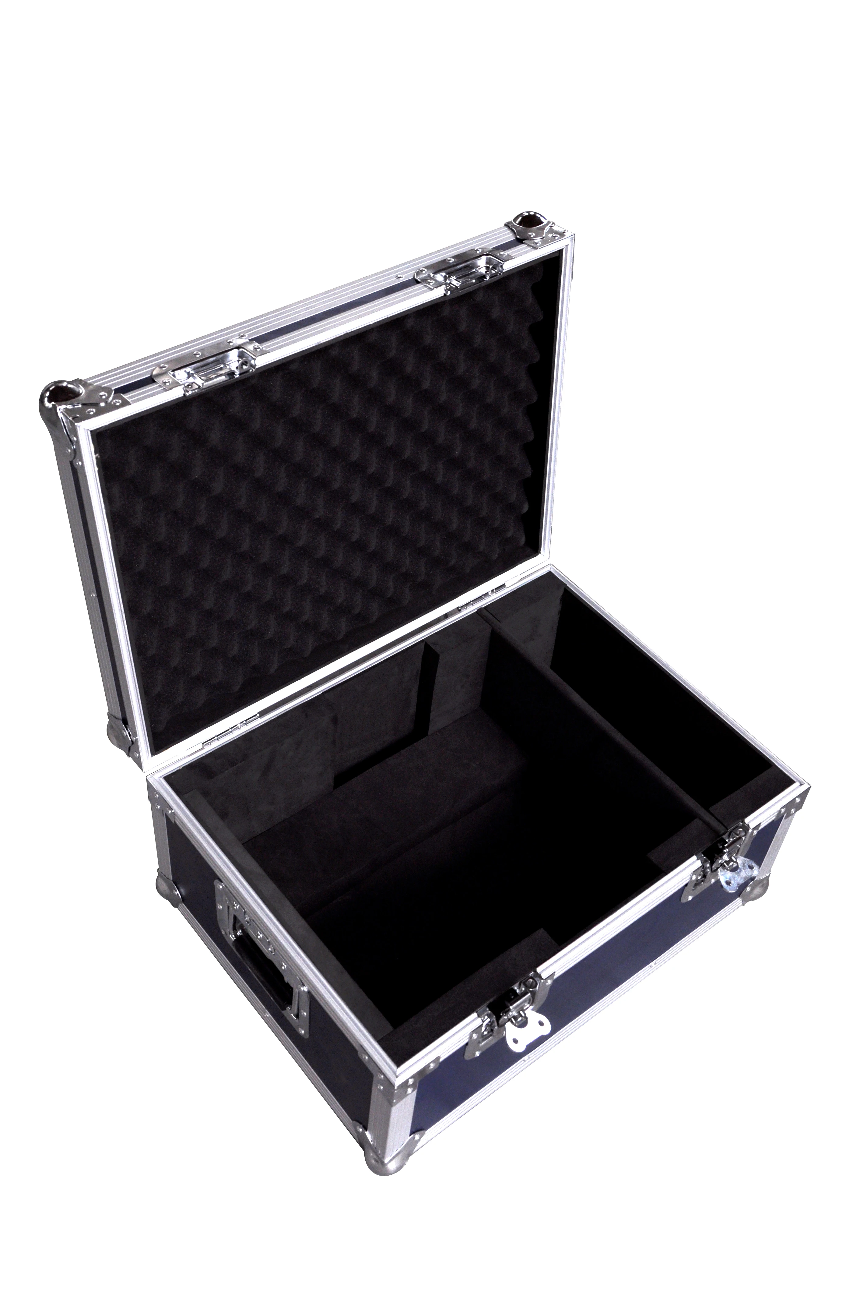 Portable Pro Audio Rack Case Customizable OEM & ODM Aluminum Storage Tool Box Flight Case with EVA Metal Audio Equipment Storage