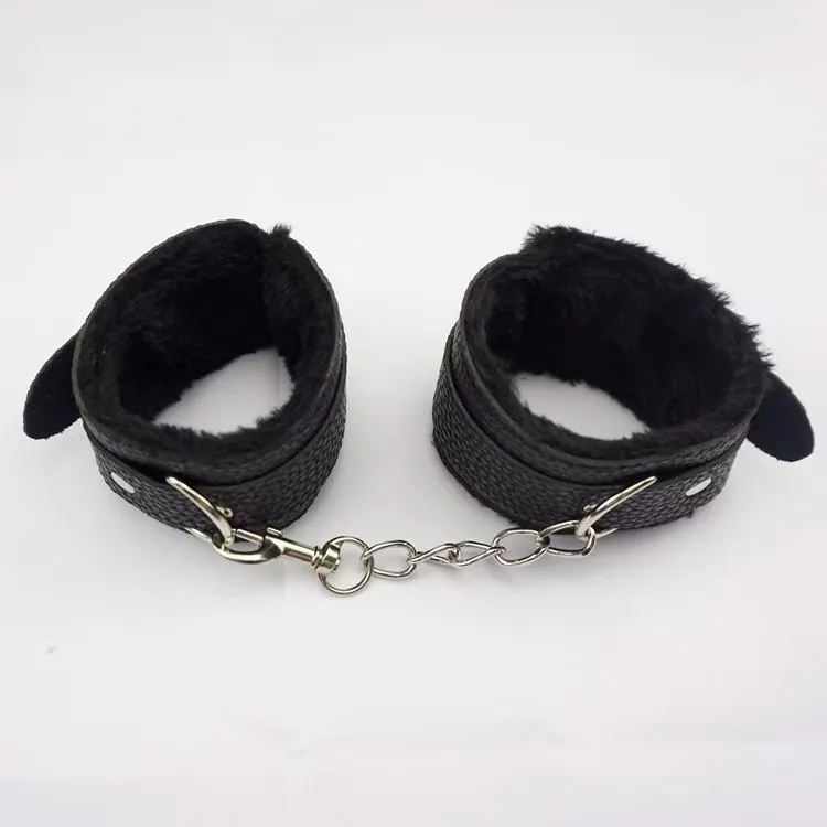 BDSM Bondage Restraints Sex Toy Leather Handcuff Ankle Cuff Adult Toy Furniture Restraint Kit for Men Women Couples SM Game Play