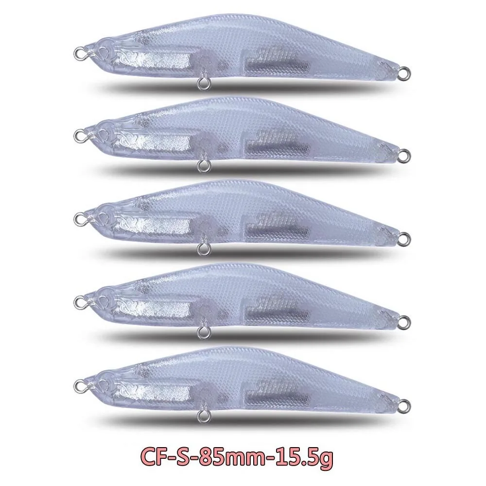 All kinds of unpainted blank fishing lure hard plastic abs blank fish body lures